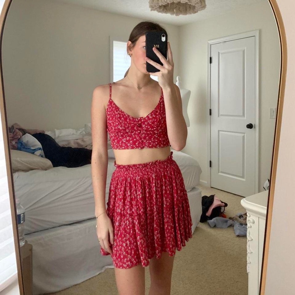 Princess Polly Shah Set Red Size 2